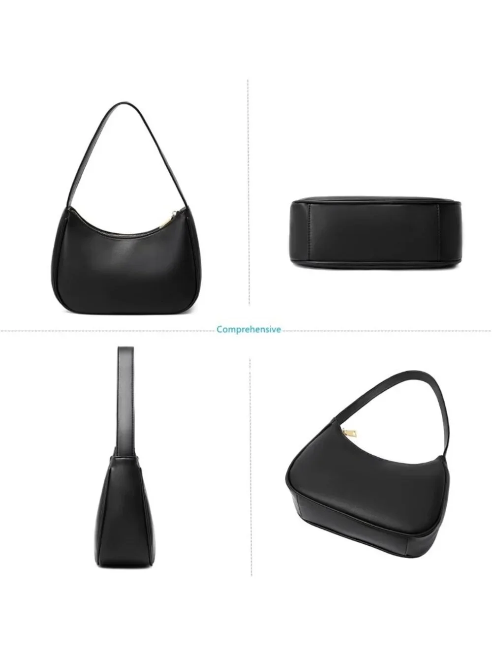 Cute Hobo Tote Bag for Women, Mini Clutch Purse with Zipper Closure, Stylish